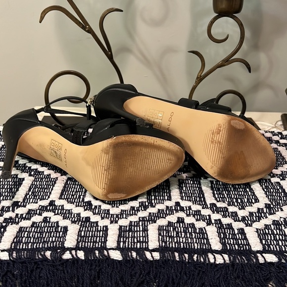 Aldo black strappy stilettos - Picture 7 of 7